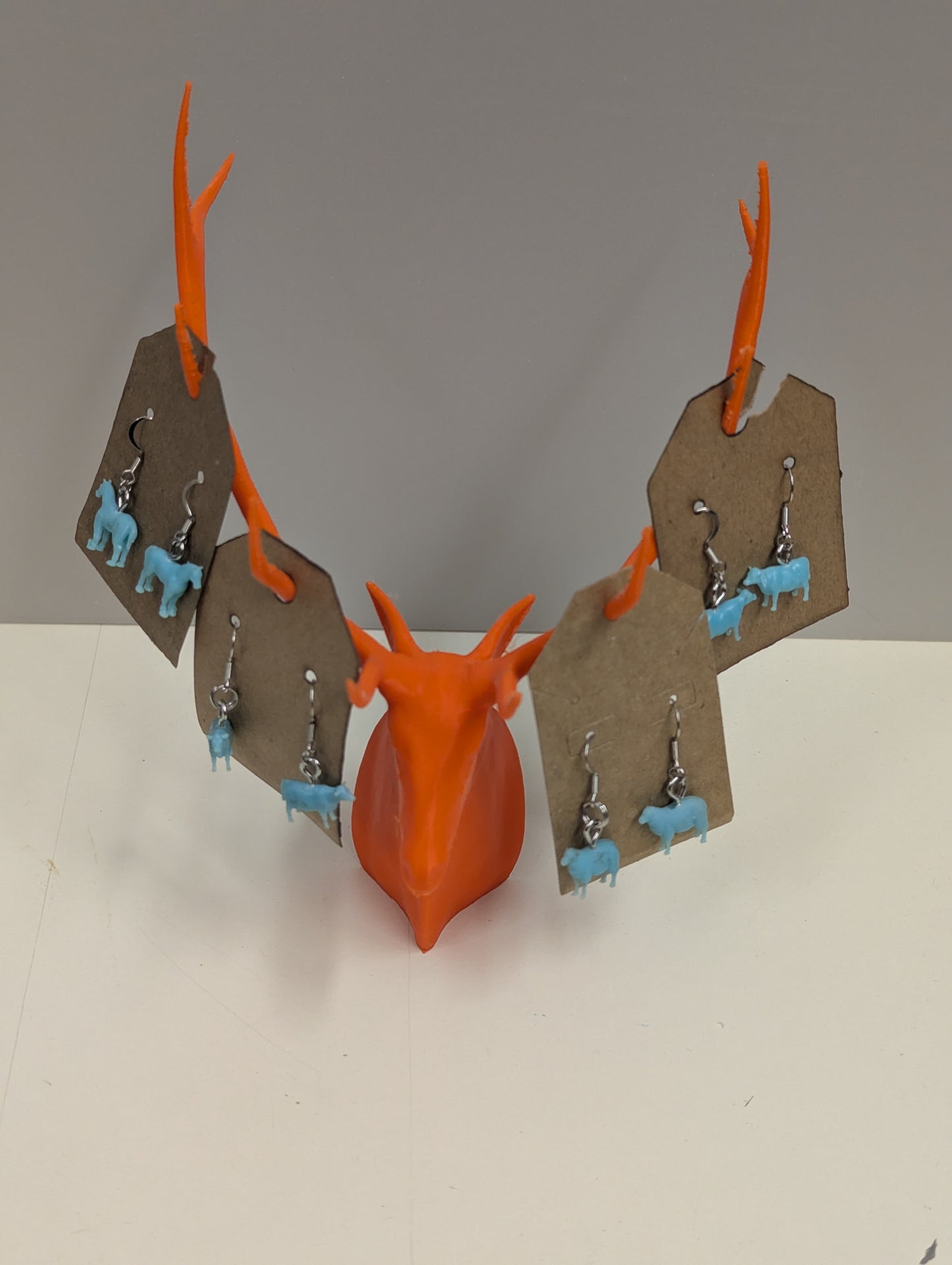 Earrings turqoise animals