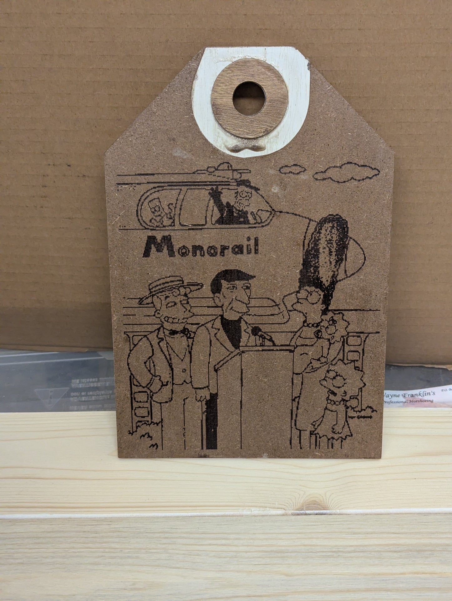 Wall decor the Simpsons mono rail