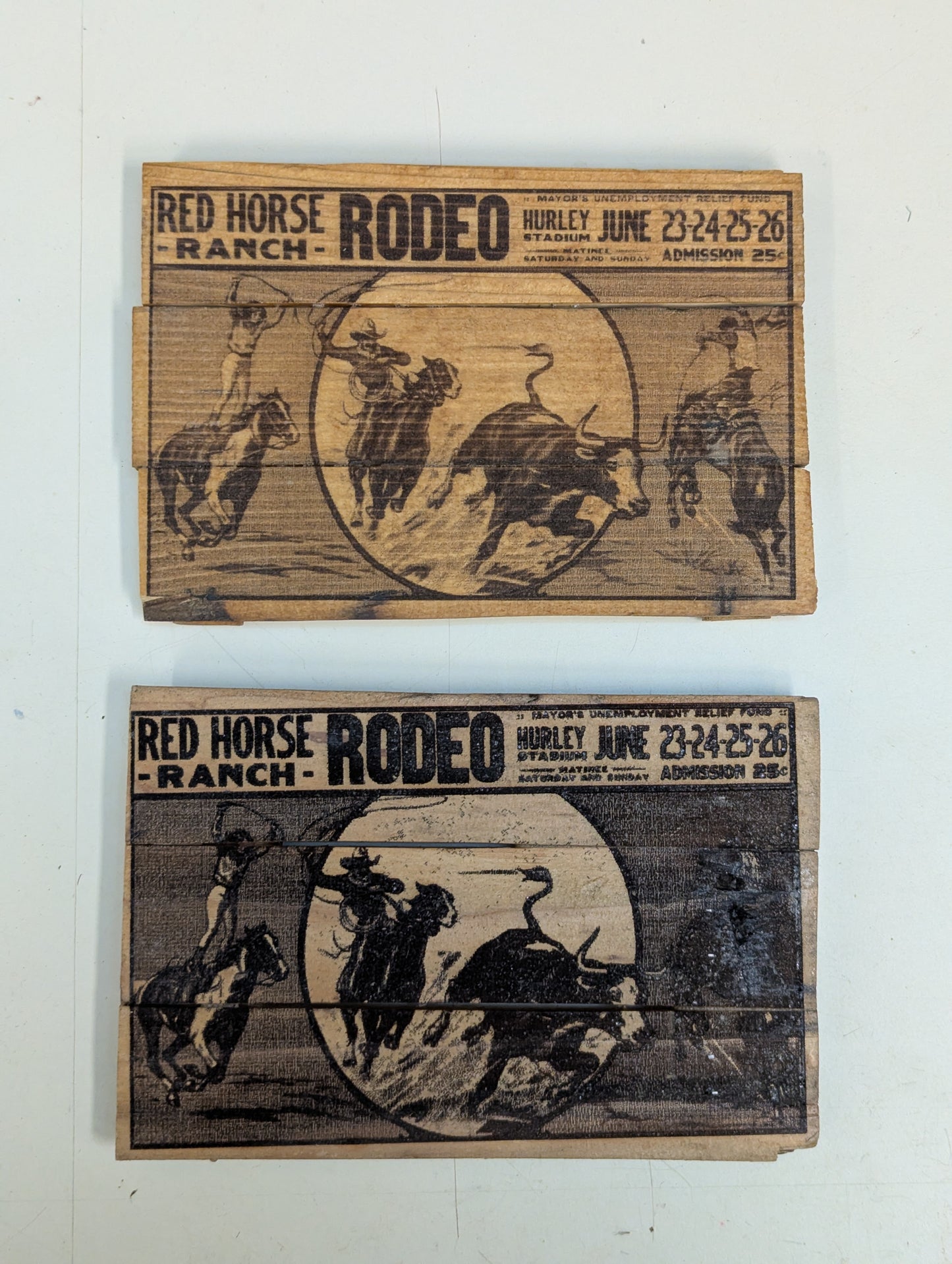 wood hot pad country theme