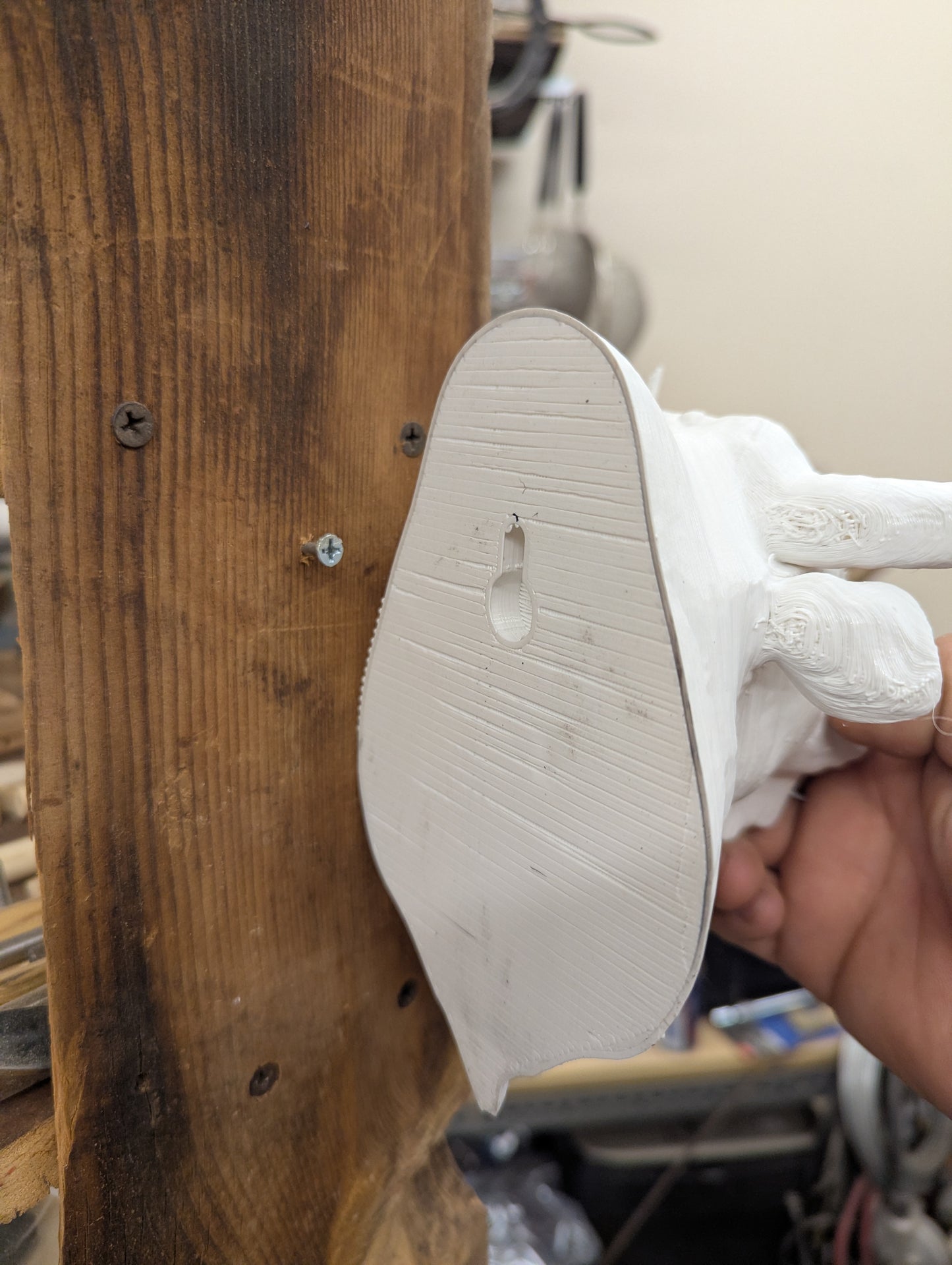 3D printed bull head wall mount