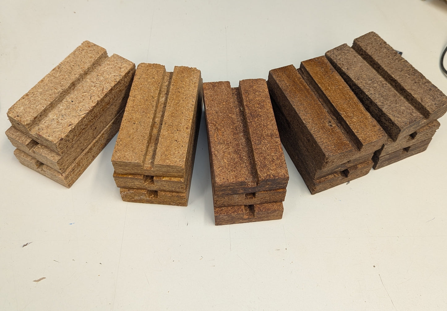 business card stand wood