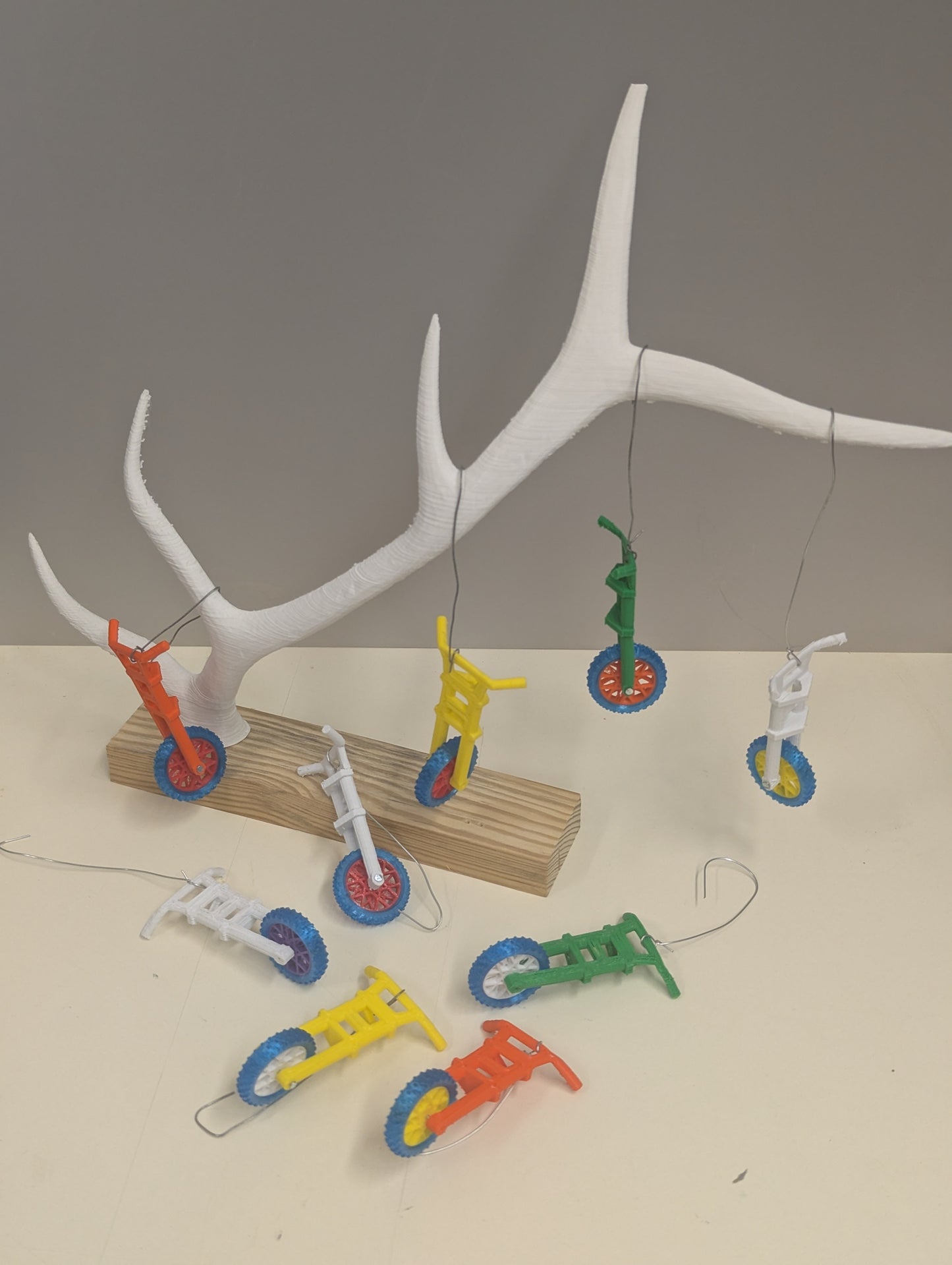 Christmas hanging ornament Front dirt bike