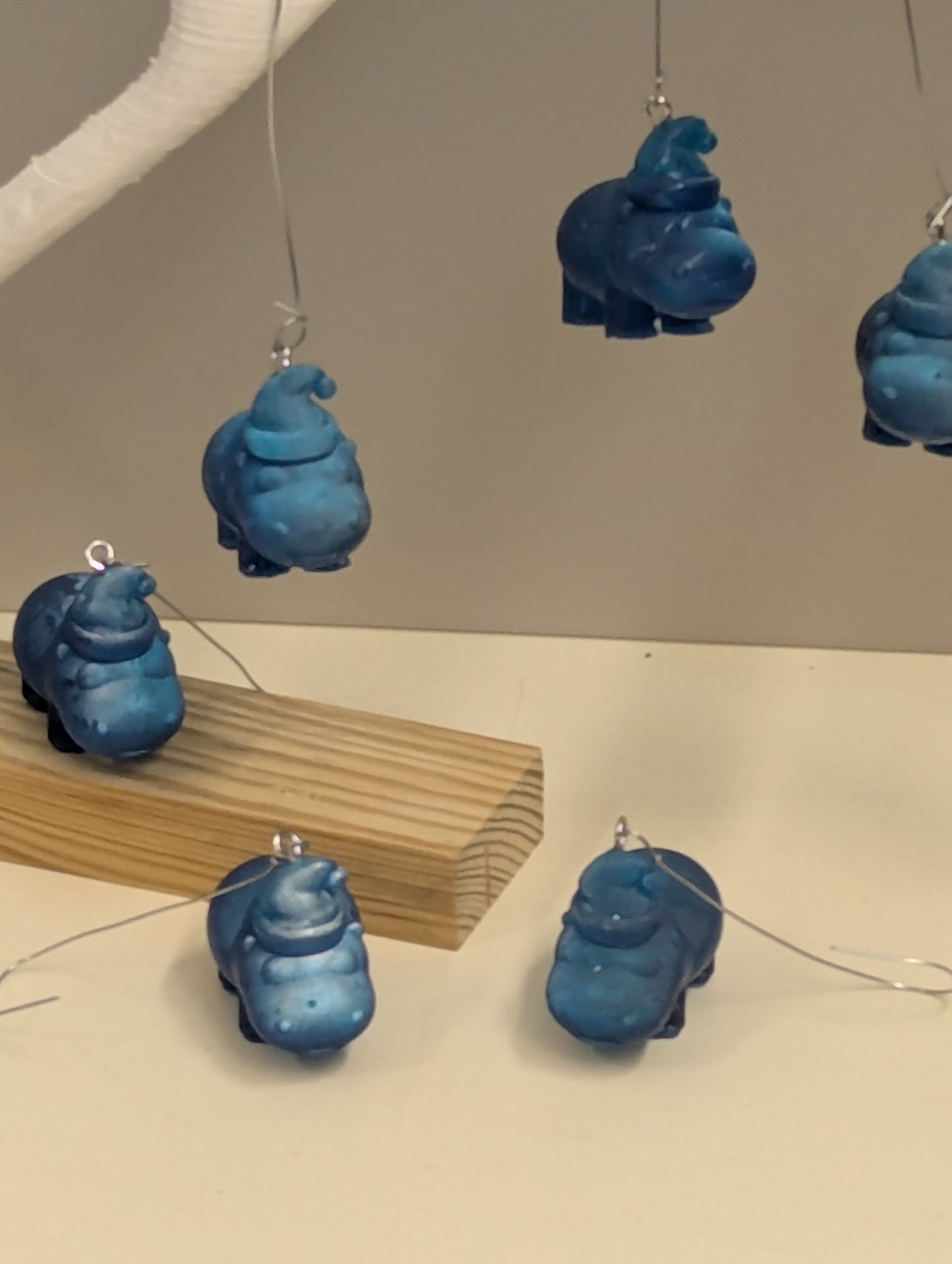 Christmas ornaments, Hippopotomus for christmas