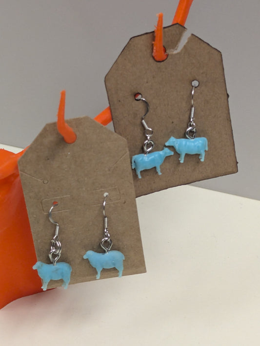 Earrings turqoise animals