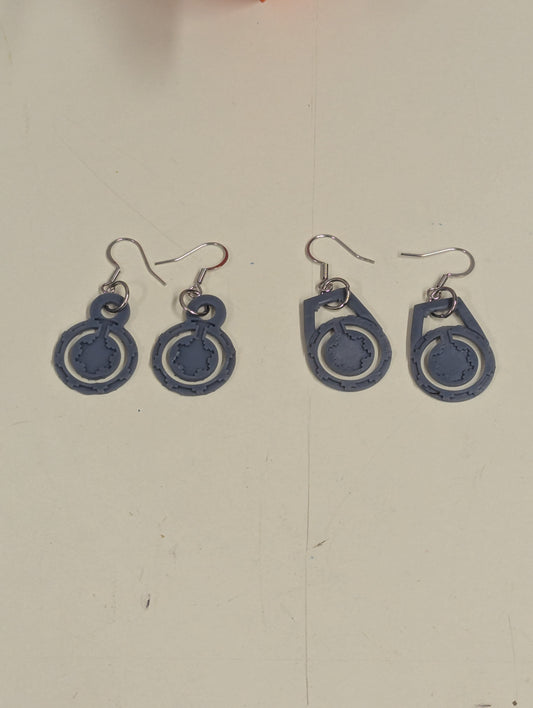 Navajo basket design earrings