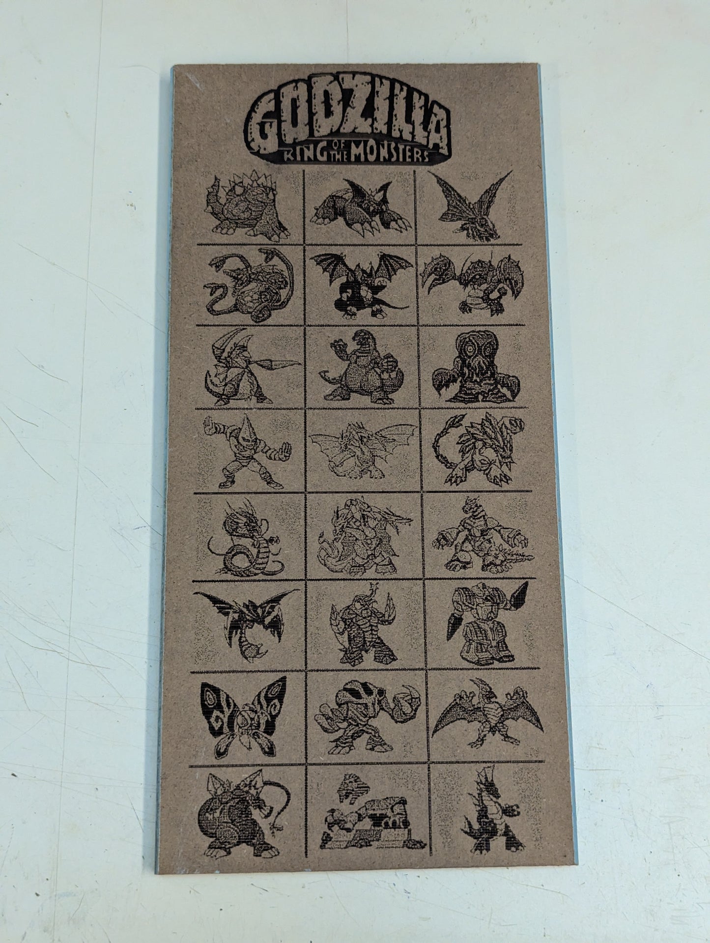 wood burn godzilla king of the monsters small wall decor