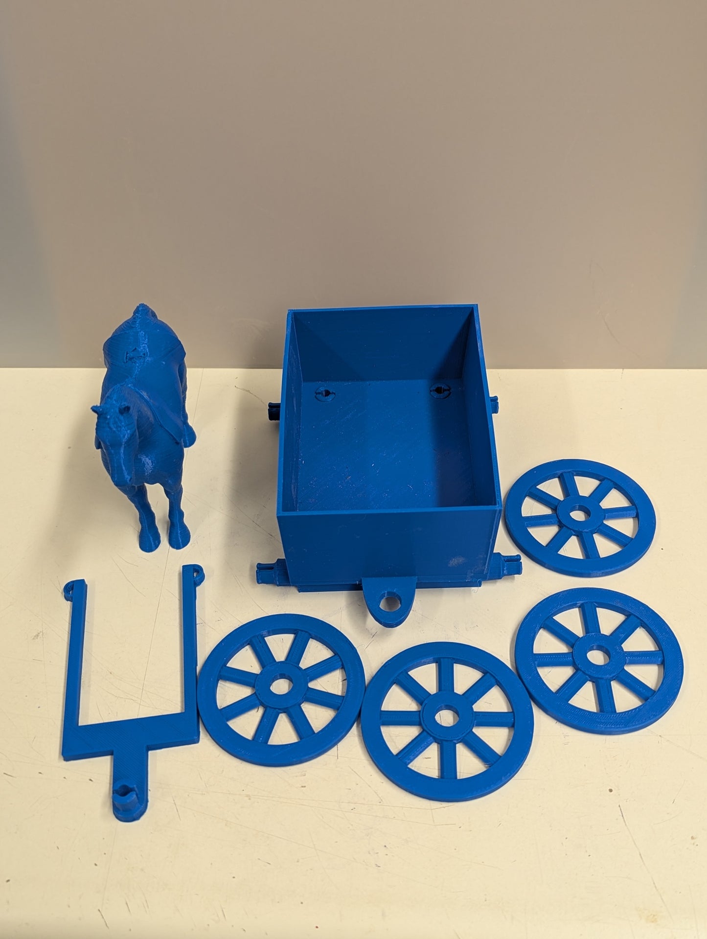 3d printed Navajo horse carriage
