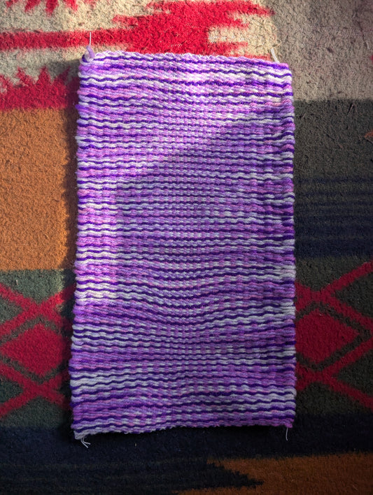 Medium Navajo rug purple to white fade