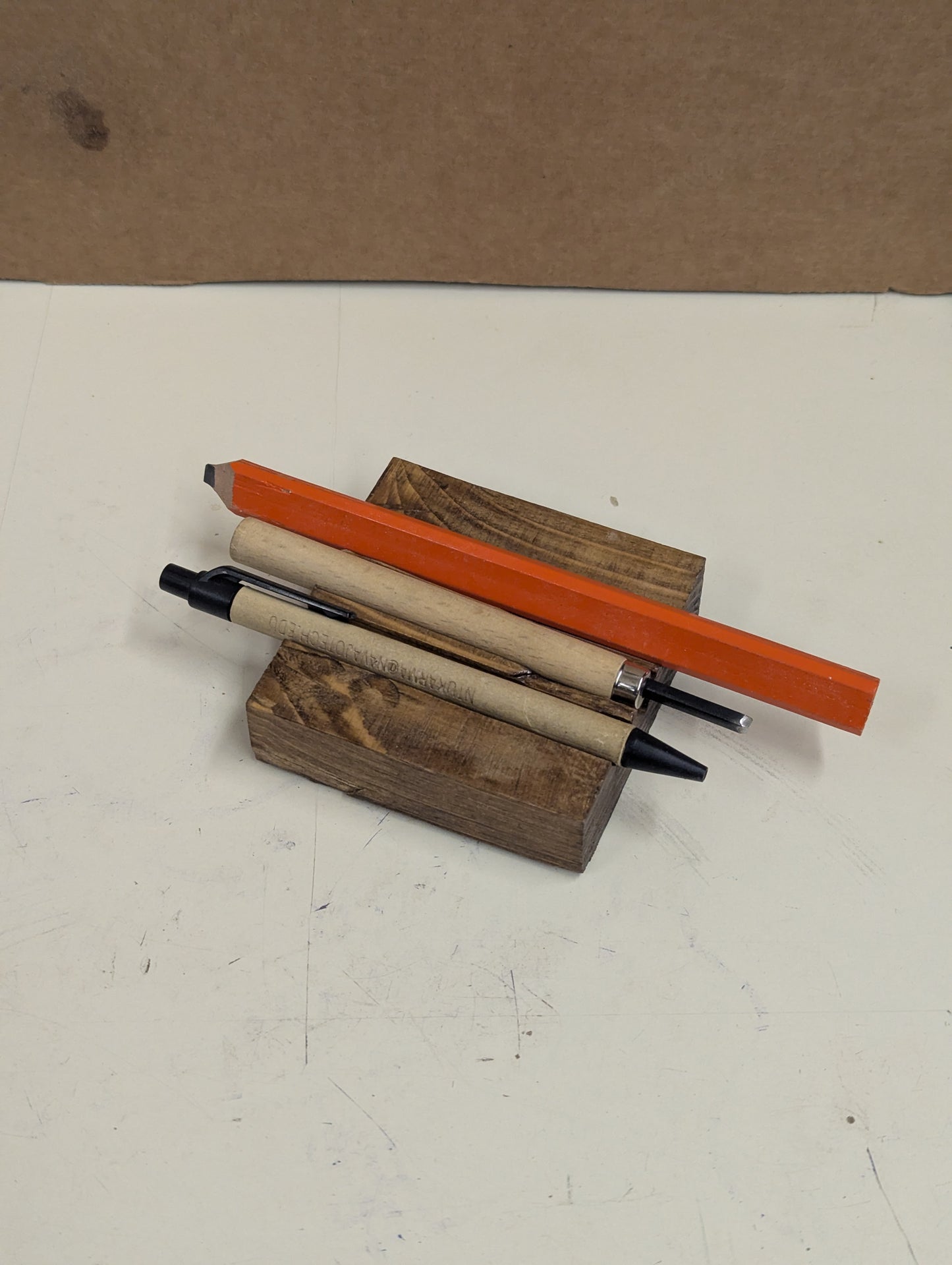 Pencil wood organizer
