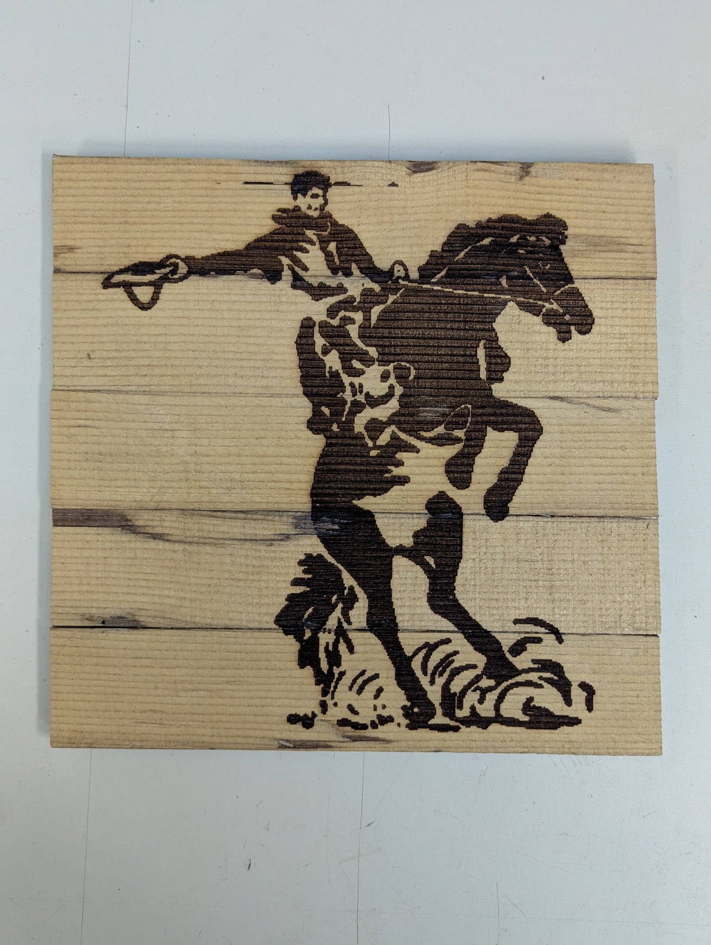 wood hot pad country theme