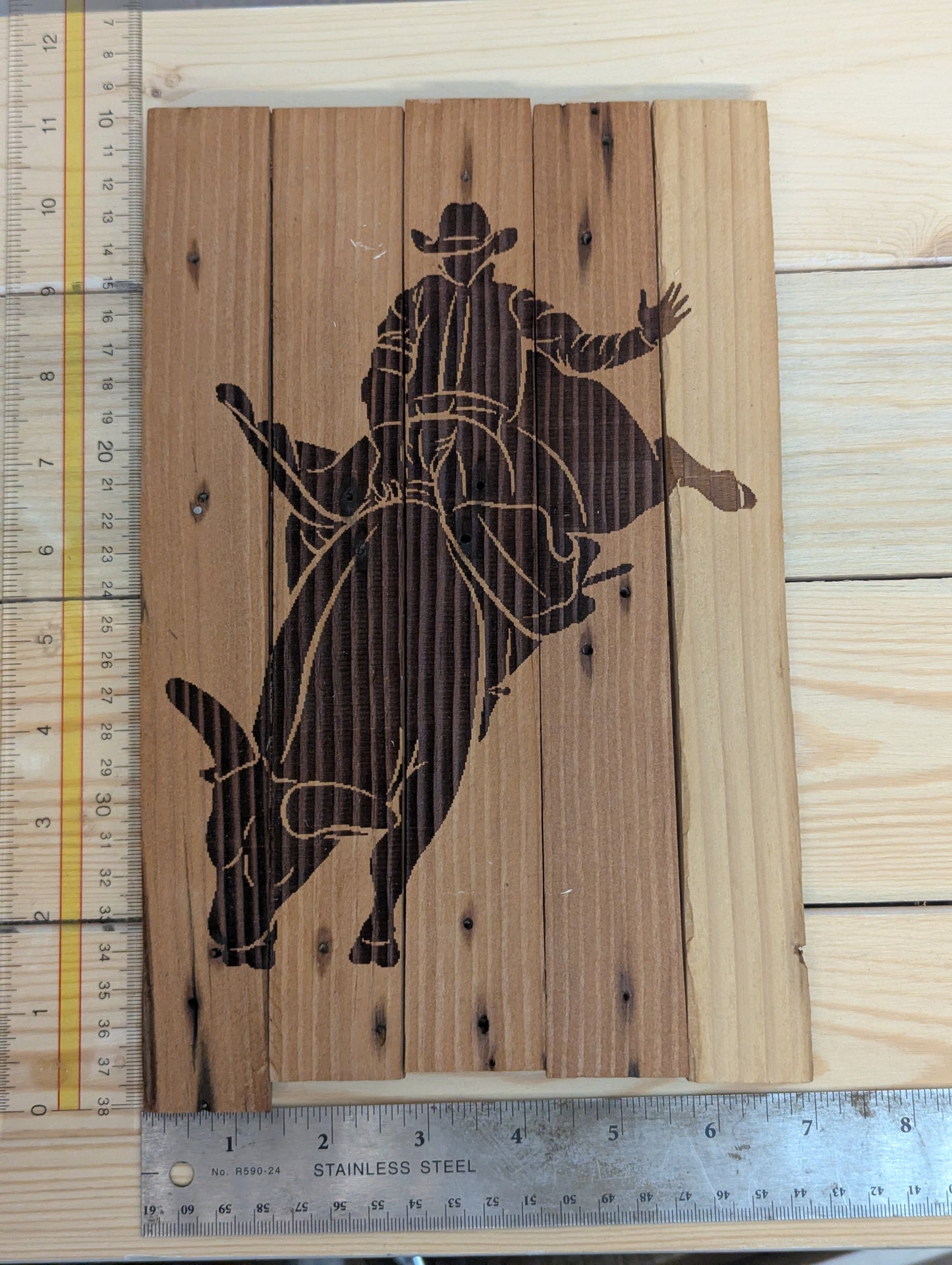 Wood burn rodeo