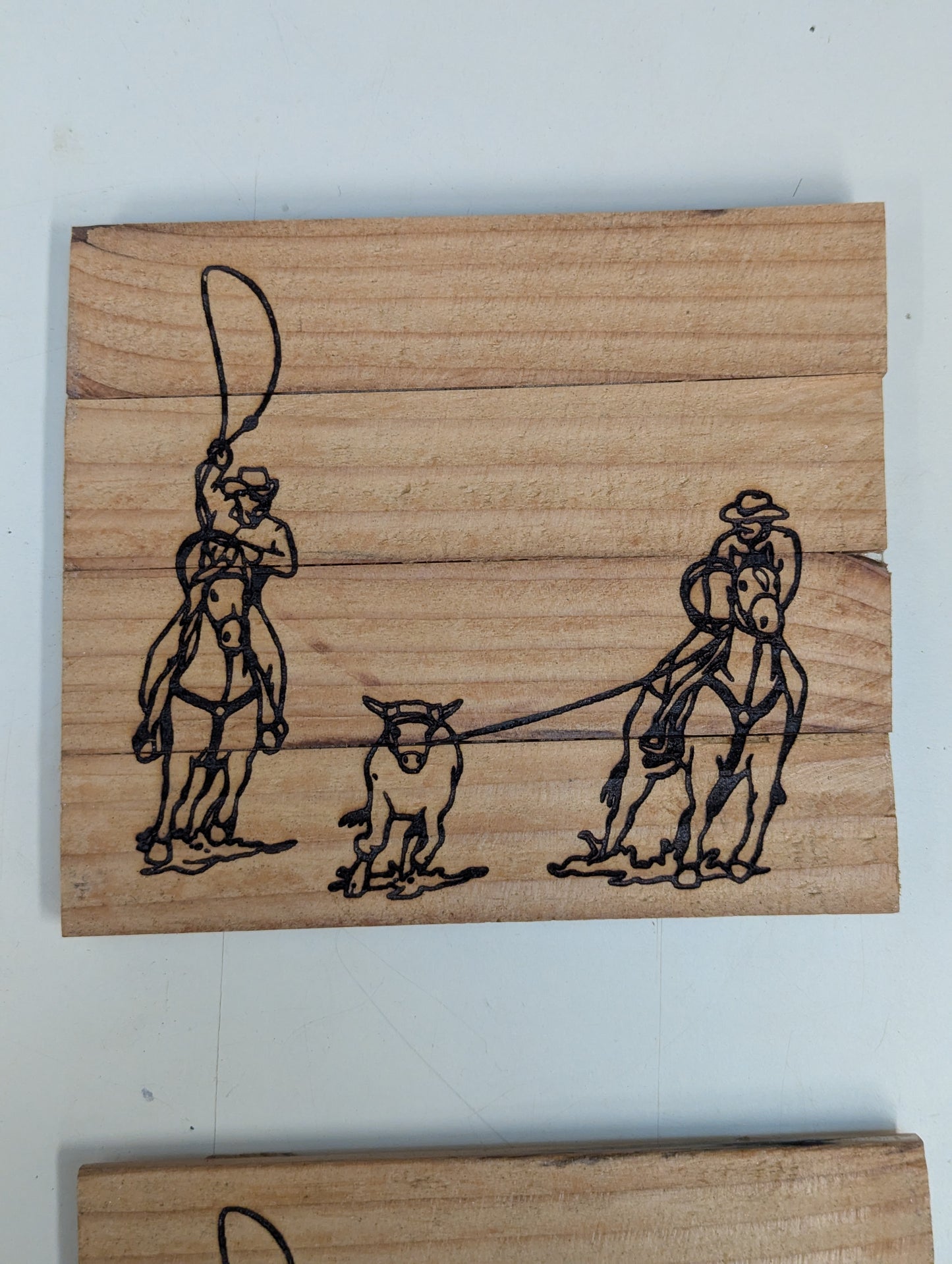 wood hot pad country theme