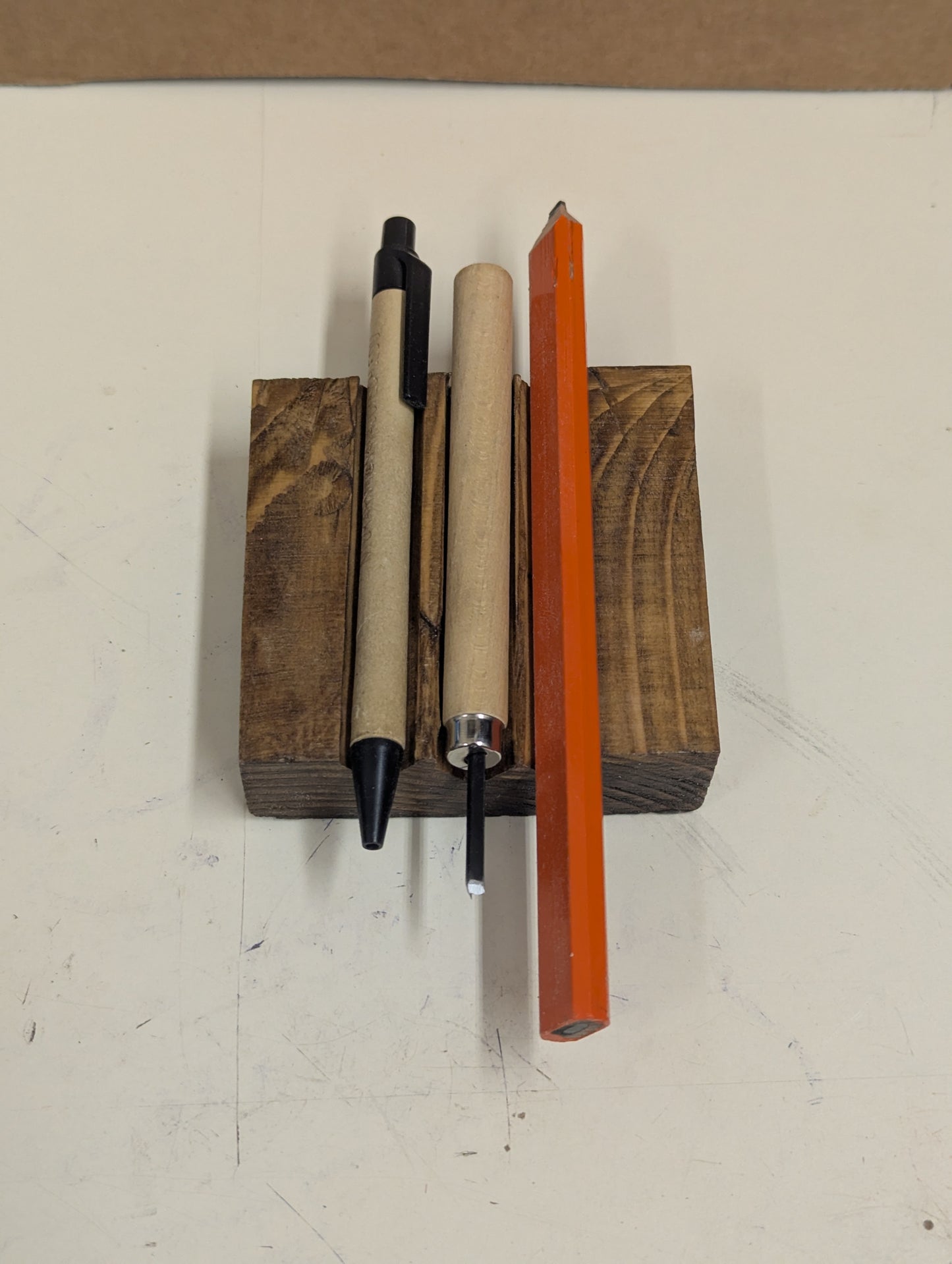 Pencil wood organizer