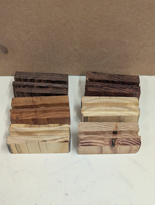 Wood business card holder
