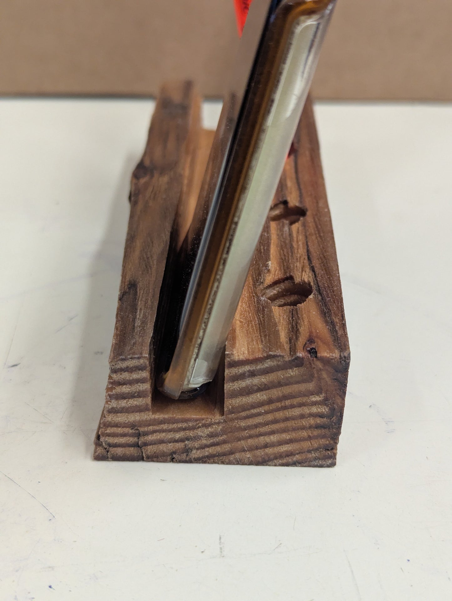 Pens and phone wood holder