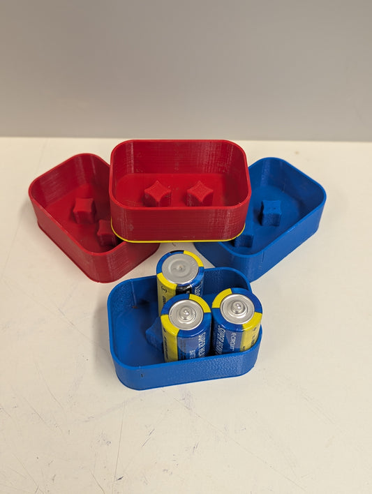 3D printed C battery organizer