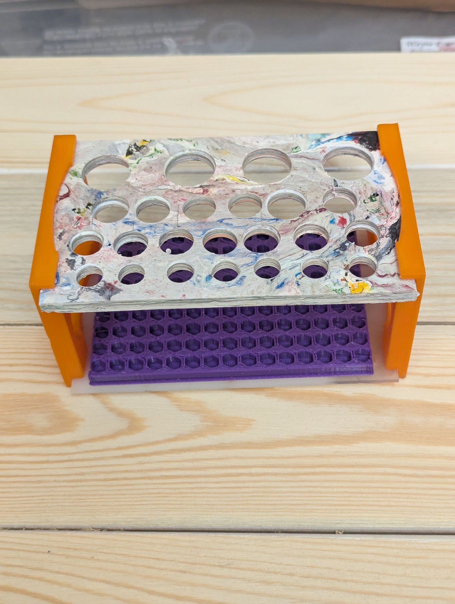 Multi function tool/pen rack