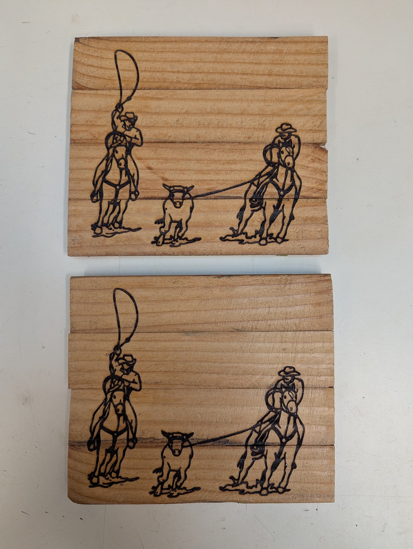 wood hot pad country theme