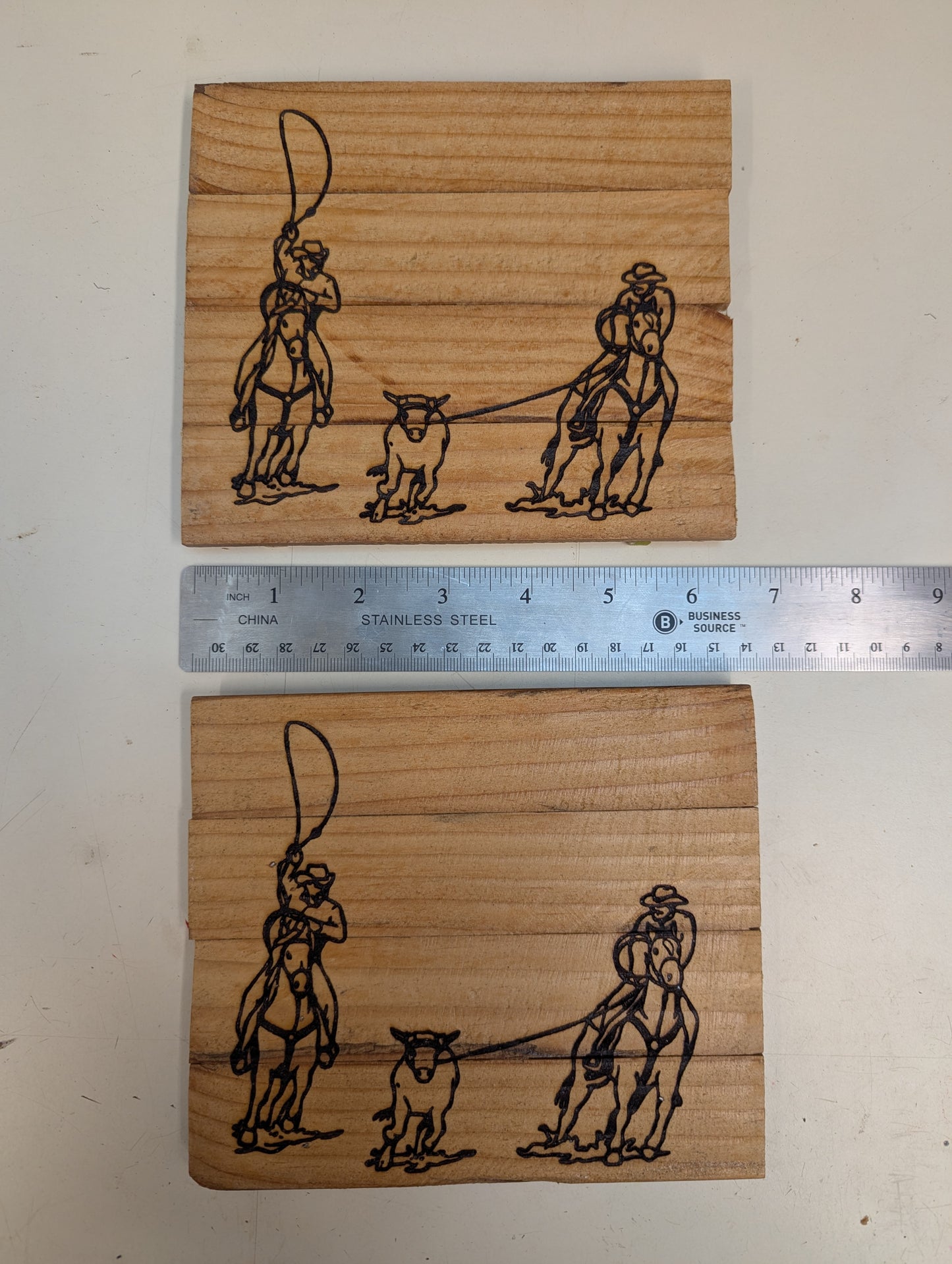 wood hot pad country theme