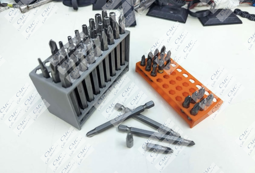 3d printed small drill bits organizer