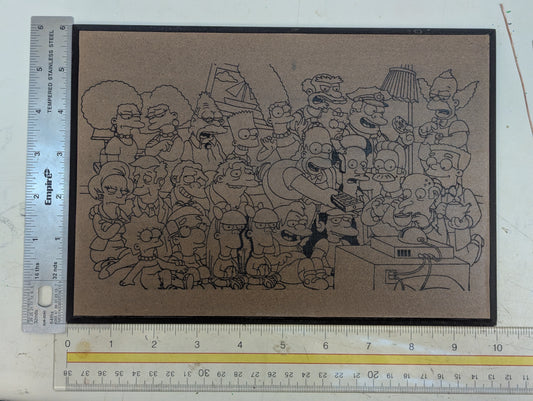 The Simpsons couch scene characters