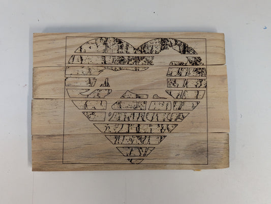 wood hot pad country theme