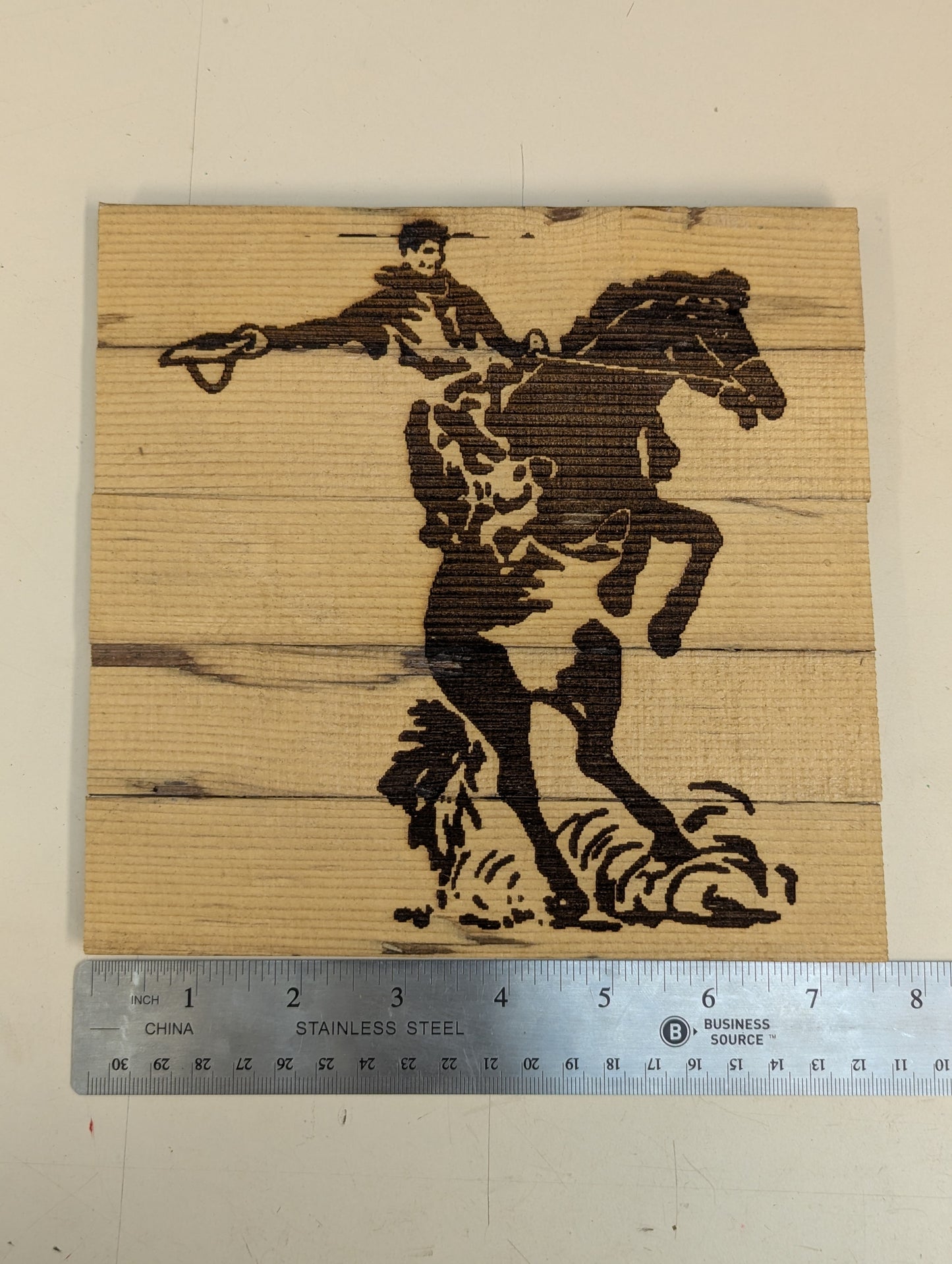 wood hot pad country theme