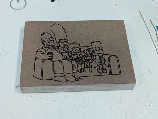 The Simpsons couch scene wall decor