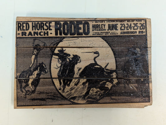 wood hot pad country theme