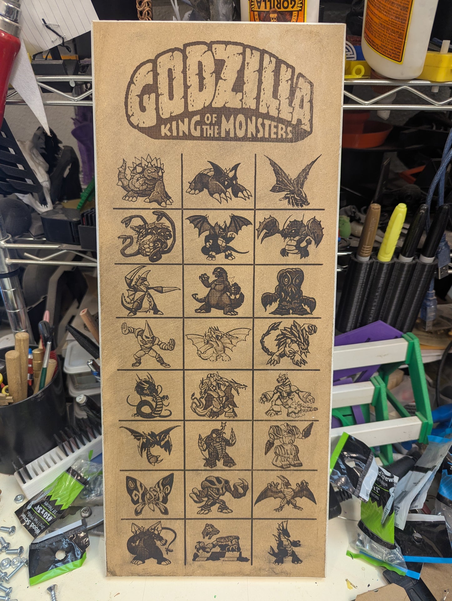 Godzilla king of monsters wall mount decor