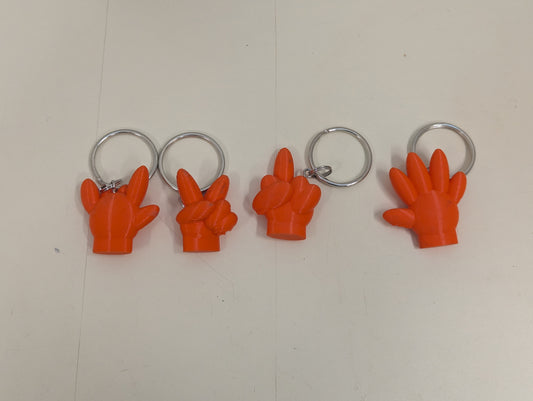 Key chain hand gestures