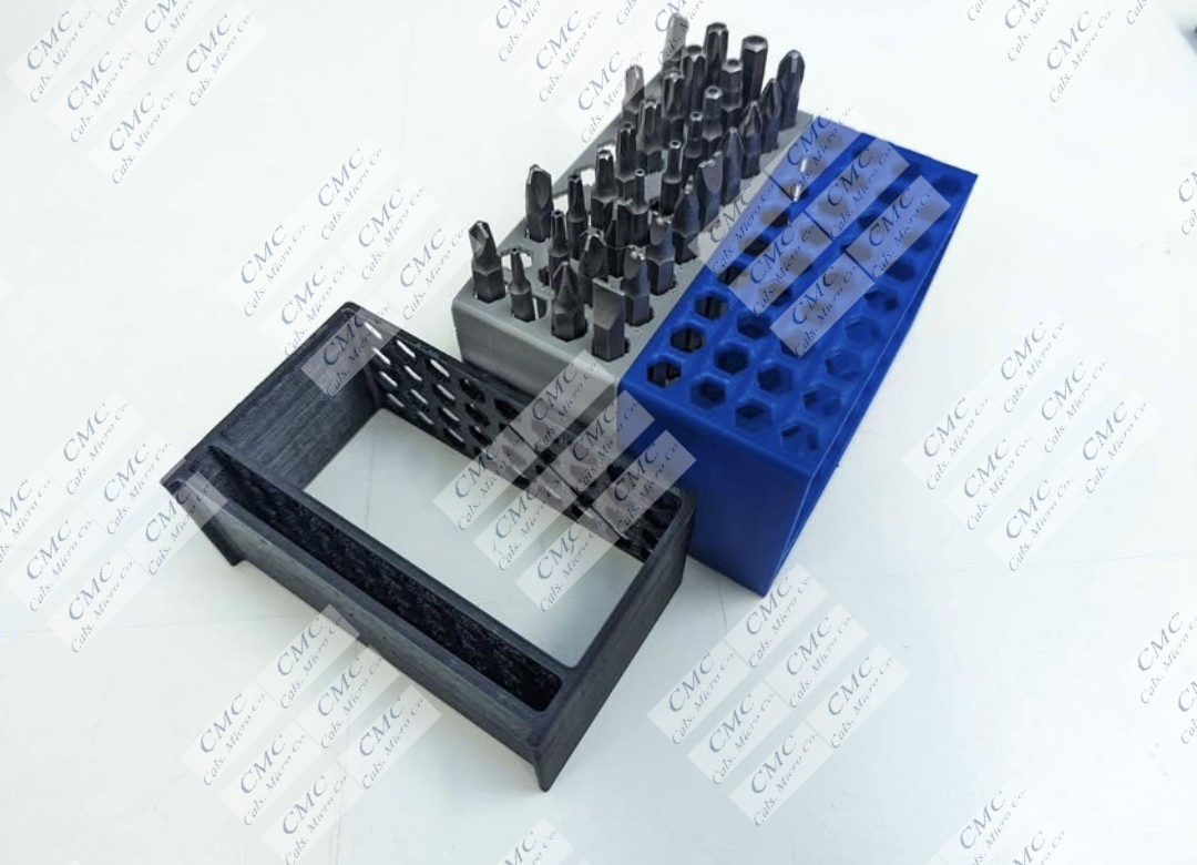 3D printed drill bits extension organizer tall