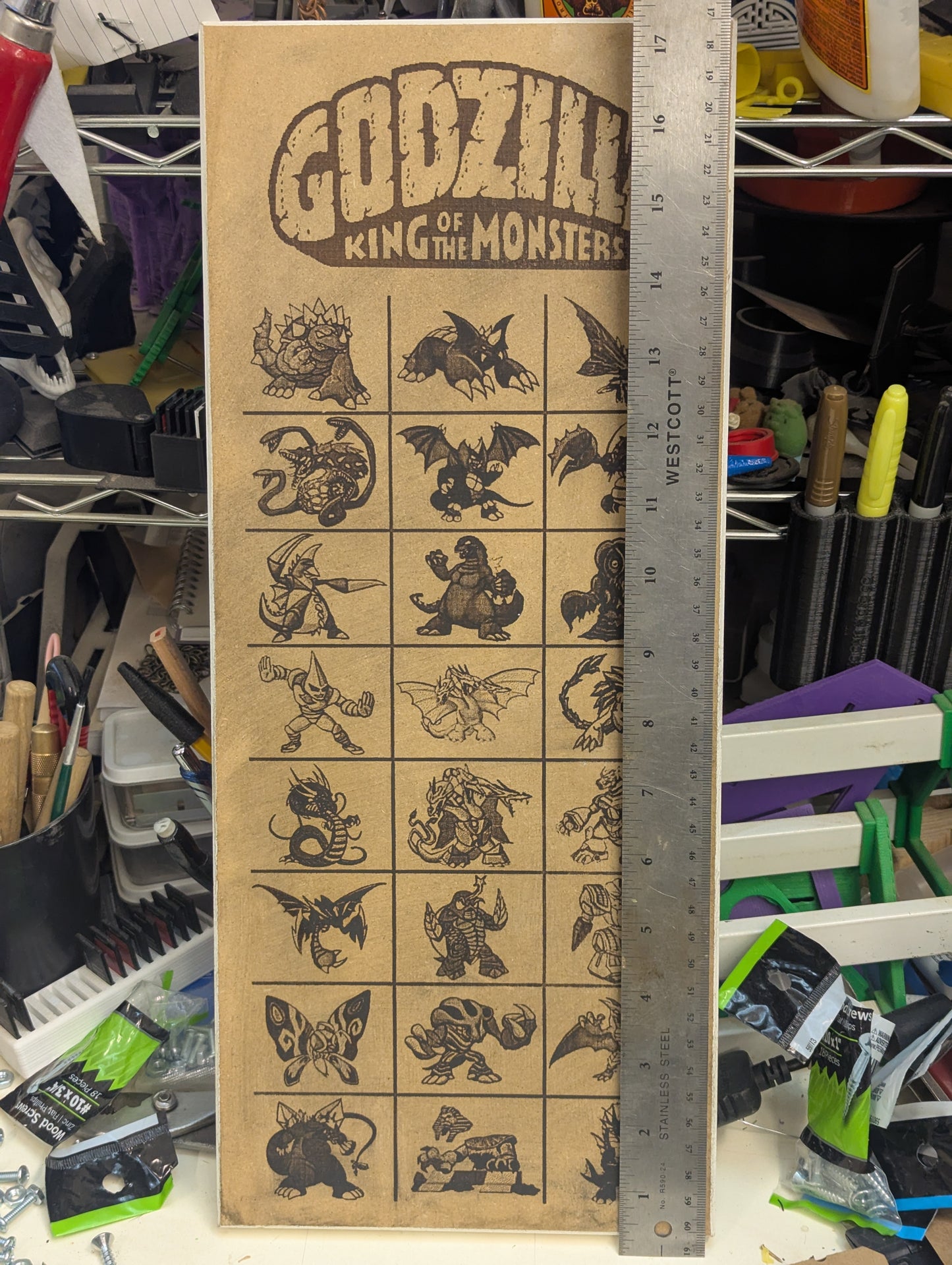 Godzilla king of monsters wall mount decor