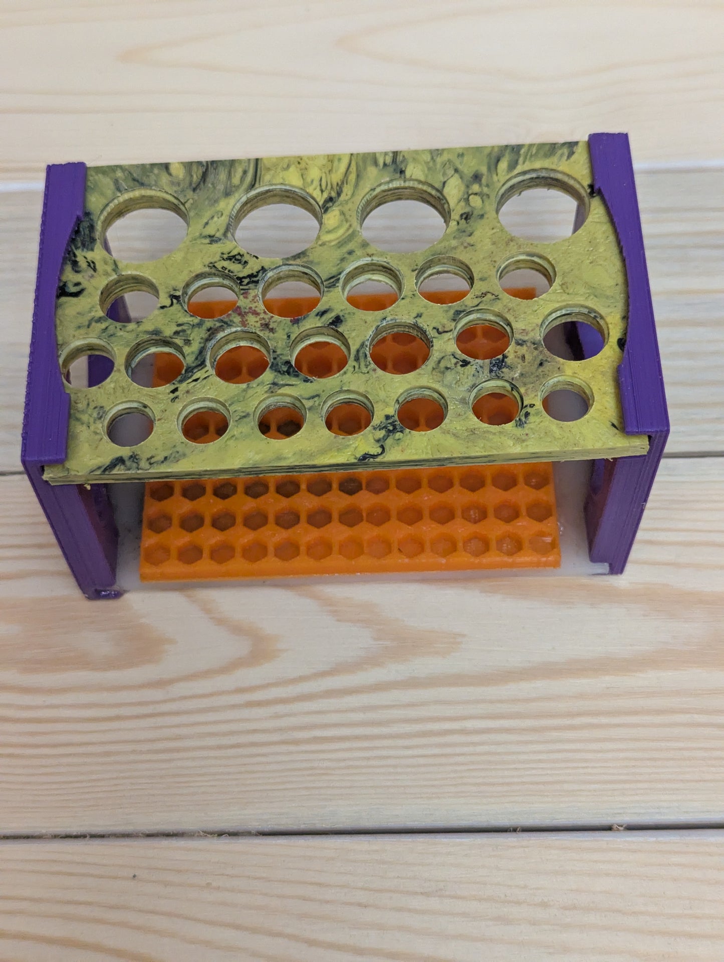Multi function tool/pen rack